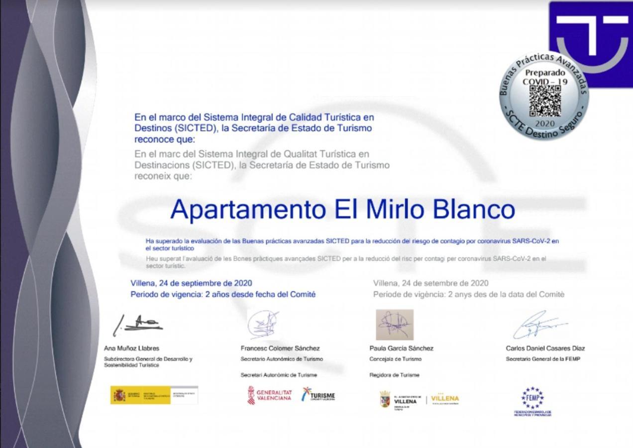 Apartamento El Mirlo Blanco Villena Kültér fotó
